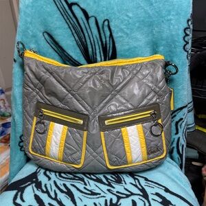 Coach Ski Bunny in Gray with Yellow Trim RARE